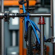 Icon representing mechanical testing of bicycle components